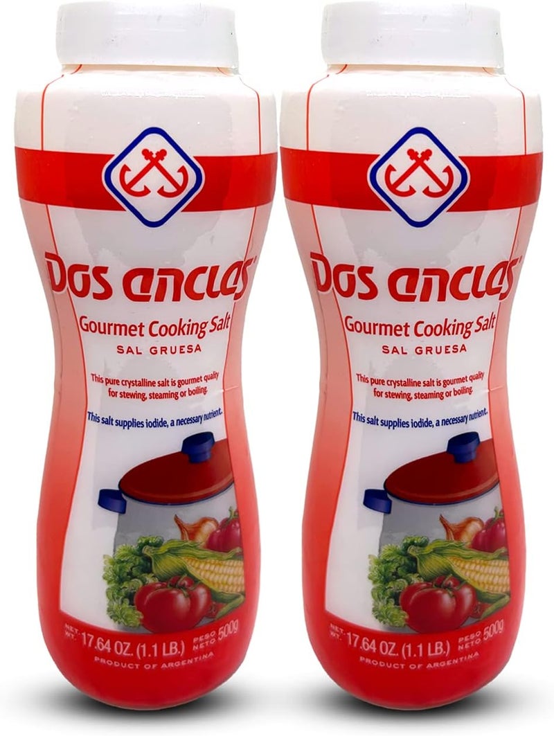 Dos Anclas Gourmet Cooking Salt Coarse Crystals - 2 Pack - Image 1